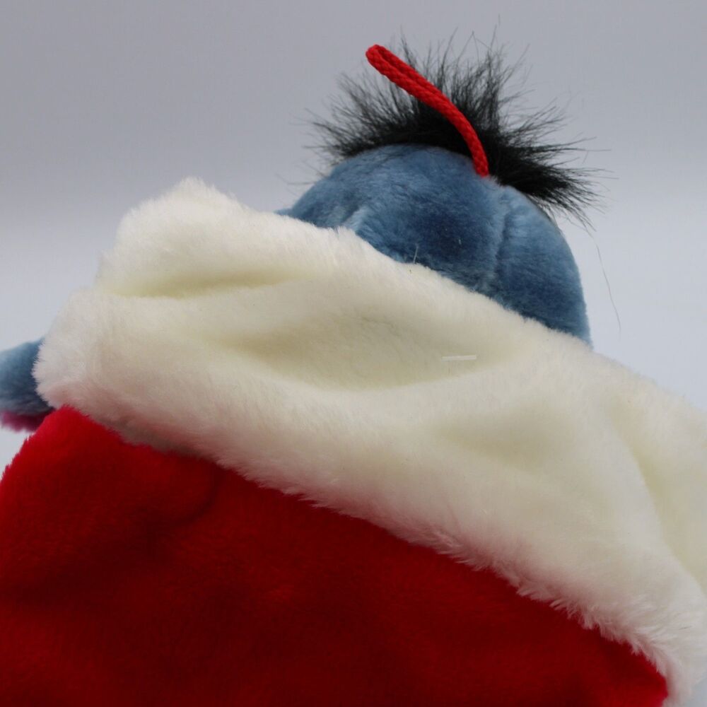 VINTAGE DISNEY PLUSH EYORE CHRISTMAS STOCKING WINNIE THE POOH 3D - Picture 3 of 5